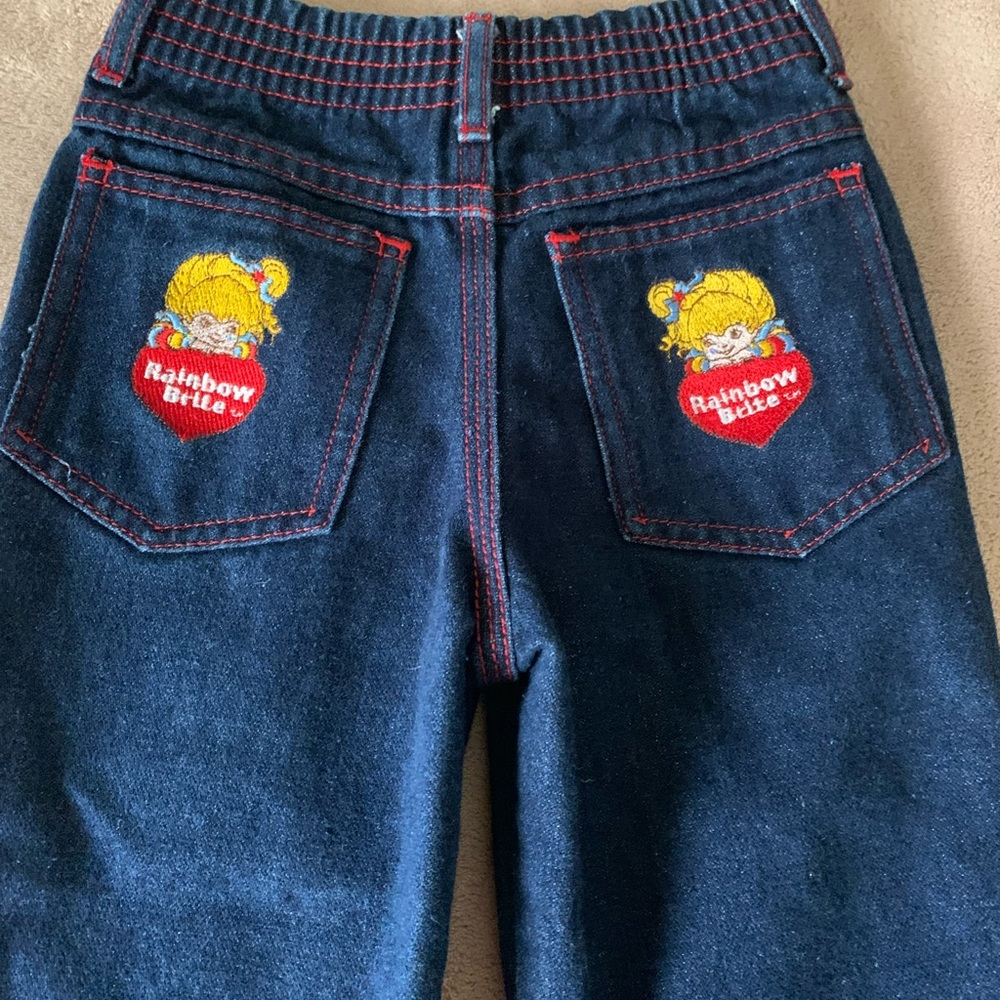 Vintage size 4 rainbow brite jeans EUC